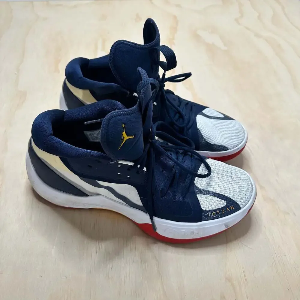 Air Jordan Zoom Separate 'Olympic' Midnight Navy/University Gold Basketball Shoe